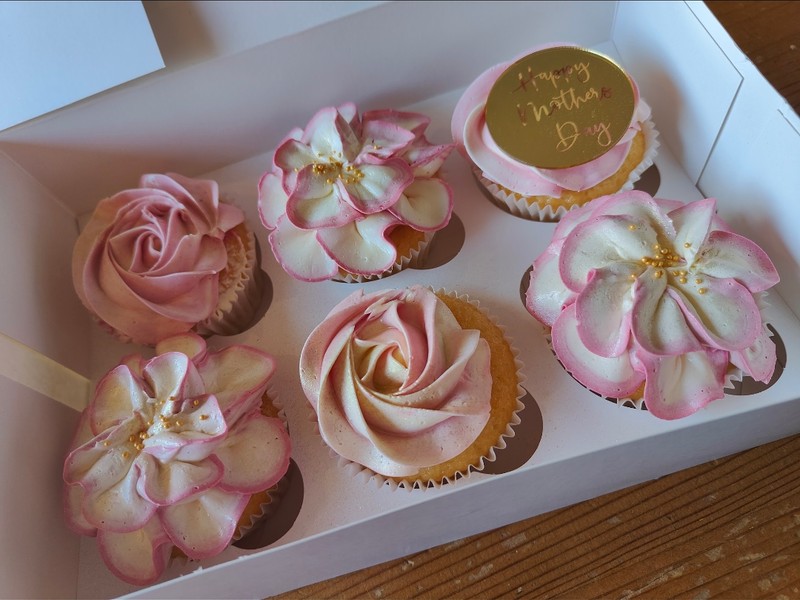 Vanille Cupcakes Moederdag