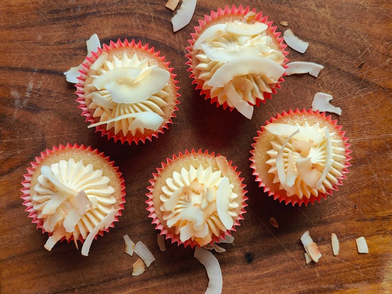 Kokos cupcakes 12 stuks