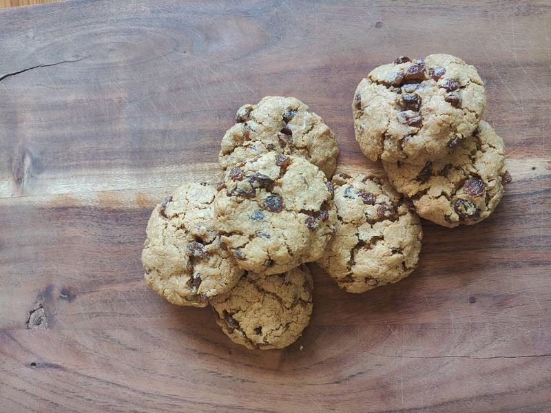 Havermout - rozijnenkoeken 10 stuks