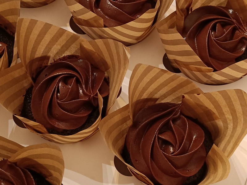 Chocolade Cupcakes 12 stuks